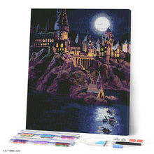 Afbeelding in Gallery-weergave laden, Diamond Painting - Hogwarts-kasteel bij nacht - Harry Potter 40x50cm reeds ingelijst