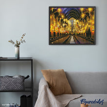 Afbeelding in Gallery-weergave laden, Diamond Painting - Grote Zaal - Harry Potter 40x50cm reeds ingelijst