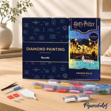 Afbeelding in Gallery-weergave laden, Diamond Painting - Grote Zaal - Harry Potter 40x50cm reeds ingelijst