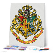 Afbeelding in Gallery-weergave laden, Diamond Painting - Hogwarts-wapen - Harry Potter 40x50cm reeds ingelijst