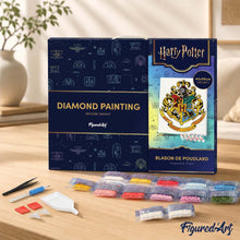 Afbeelding in Gallery-weergave laden, Diamond Painting - Hogwarts-wapen - Harry Potter 40x50cm reeds ingelijst