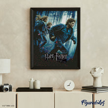 Afbeelding in Gallery-weergave laden, Diamond Painting - Harry Potter en de Relieken van de Dood - Deel 1 40x50cm reeds ingelijst