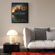 Afbeelding in Gallery-weergave laden, Diamond Painting - Hogwarts in Vlammen - Harry Potter 40x50cm reeds ingelijst