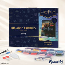 Afbeelding in Gallery-weergave laden, Diamond Painting - Hogwarts in Vlammen - Harry Potter 40x50cm reeds ingelijst