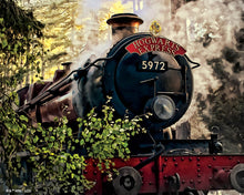 Afbeelding in Gallery-weergave laden, Diamond Painting - Hogwarts Express - Harry Potter 40x50cm reeds ingelijst
