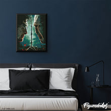 Afbeelding in Gallery-weergave laden, Diamond Painting - Harry Potter tegen Lord Voldemort 40x50cm reeds ingelijst