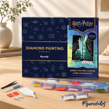 Afbeelding in Gallery-weergave laden, Diamond Painting - Harry Potter tegen Lord Voldemort 40x50cm reeds ingelijst