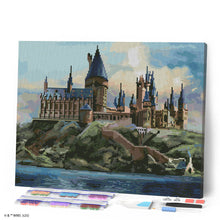 Afbeelding in Gallery-weergave laden, Diamond Painting - Hogwarts-kasteel - Harry Potter 40x50cm reeds ingelijst