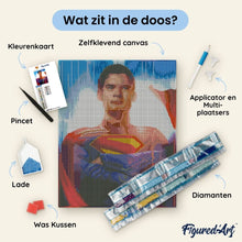 Afbeelding in Gallery-weergave laden, Diamond Painting - Superman 2025 - Poster 40x50cm reeds ingelijst