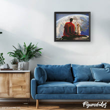 Afbeelding in Gallery-weergave laden, Diamond Painting - Superman en Krypto 40x50cm reeds ingelijst