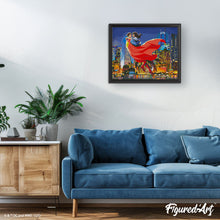 Afbeelding in Gallery-weergave laden, Diamond Painting - Superman en Lois in de lucht 40x50cm reeds ingelijst