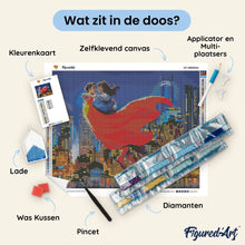 Afbeelding in Gallery-weergave laden, Diamond Painting - Superman en Lois in de lucht