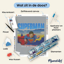 Afbeelding in Gallery-weergave laden, Diamond Painting - Superman met skyline