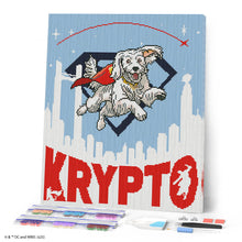 Afbeelding in Gallery-weergave laden, Diamond Painting - Krypto vliegend - Superman 40x50cm reeds ingelijst