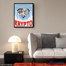 Afbeelding in Gallery-weergave laden, Diamond Painting - Krypto vliegend - Superman 40x50cm reeds ingelijst