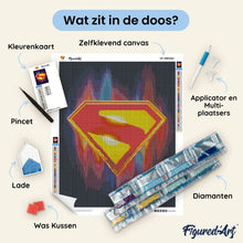 Afbeelding in Gallery-weergave laden, Diamond Painting - Superman - Superman-schild