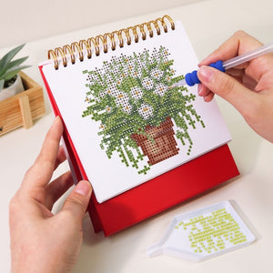 Diamond Painting Kalender 2026 - Kamerplanten in Pot