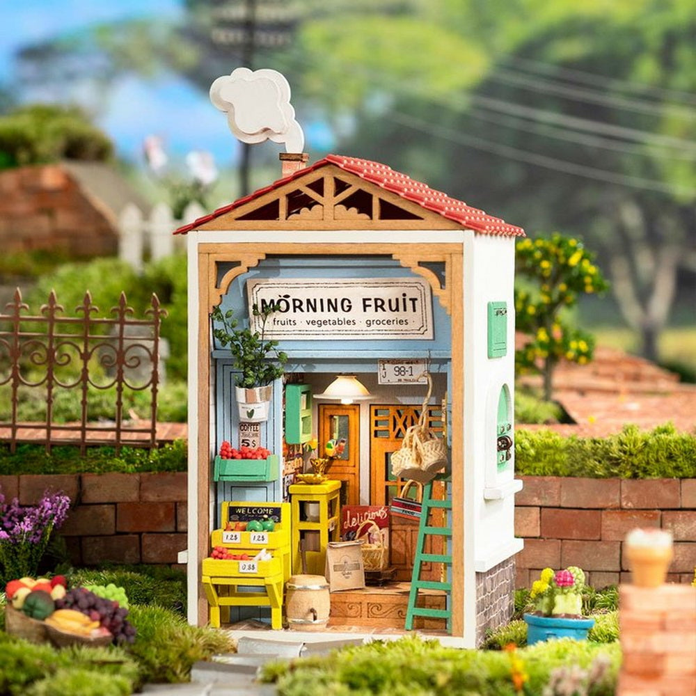 Miniatuurhuisje Ochtend Fruitwinkel