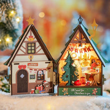 Afbeelding in Gallery-weergave laden, Miniatuurhuisje Fonkelend Kersthuisje