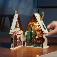 Afbeelding in Gallery-weergave laden, Miniatuurhuisje Fonkelend Kersthuisje