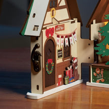 Afbeelding in Gallery-weergave laden, Miniatuurhuisje Fonkelend Kersthuisje