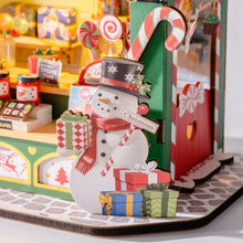 Afbeelding in Gallery-weergave laden, Miniatuurhuisje - Kerst-snoepkraam