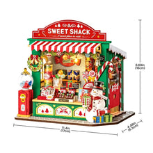 Afbeelding in Gallery-weergave laden, Miniatuurhuisje - Kerst-snoepkraam