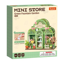 Afbeelding in Gallery-weergave laden, Miniatuurhuisje - Green fontein-tuin