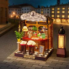 Afbeelding in Gallery-weergave laden, Miniatuurhuisje - Tipsy kattenbar Figured'Art
