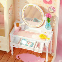 Afbeelding in Gallery-weergave laden, Miniatuurhuisje - Lieve roze slaapkamer