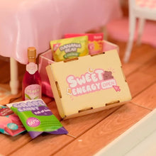 Afbeelding in Gallery-weergave laden, Miniatuurhuisje - Lieve roze slaapkamer