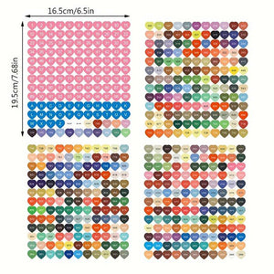 572 Hartvormige DMC Diamond Painting Labels