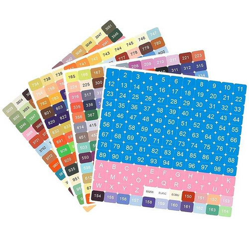 572 Vierkante DMC-Labels Diamond Painting