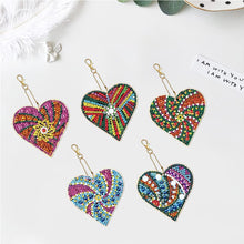 Afbeelding in Gallery-weergave laden, Hartvormige Hanger Diamond Painting Set van 5 Stuks 2