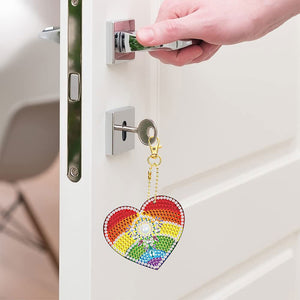 Diamond Painting Hanger Regenboogharten Set van 5 stuks