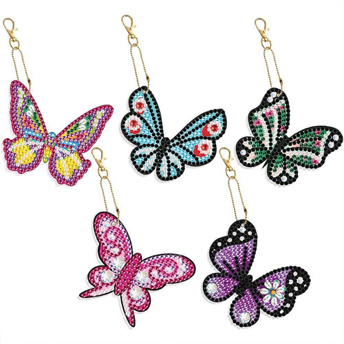 Charms Vlinder Diamond Art Set van 5 Stuks