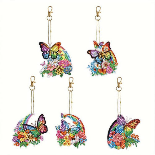 Diamond Painting Mooie Vlinders met Set van 5 Stukken