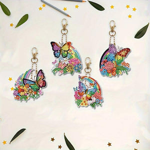 Diamond Painting Mooie Vlinders met Set van 5 Stuks