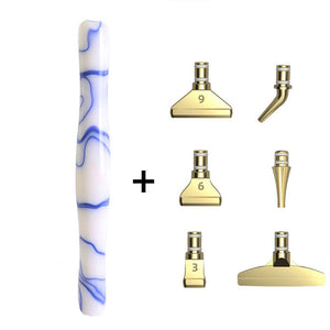 Premium Ergonomische Pen Diamond Painting Blauwe Golven 5 Varianten