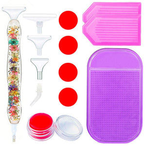 Premium Ergonomische Pen Diamond Painting Bloemenbad 5 Varianten
