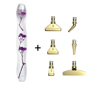 Premium Ergonomische Pen Diamond Painting Paarse Bloemen 5 Varianten