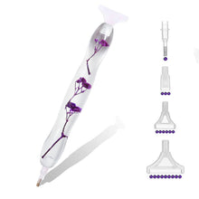 Afbeelding in Gallery-weergave laden, Premium ergonomische pen Diamond Painting Paarse Bloemen 5 Varianten
