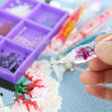 Afbeelding in Gallery-weergave laden, Premium Ergonomische Pen Diamond Painting Paarse Bloemen 5 Varianten