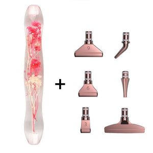 Premium Ergonomische Pen Diamond Painting met Roze Bloemen