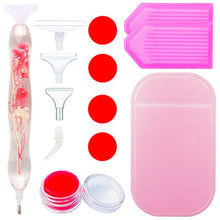 Afbeelding in Gallery-weergave laden, Premium Ergonomische Pen Diamond Painting met Roze Bloemen