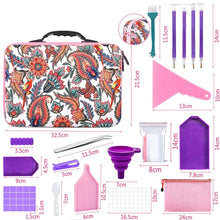 Afbeelding in Gallery-weergave laden, Diamond Painting Bloemen Etui met 70 Potjes + Accessoires