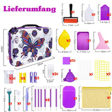 Afbeelding in Gallery-weergave laden, Diamond Painting Etui Vlinders met 70 Vakken + Accessoires