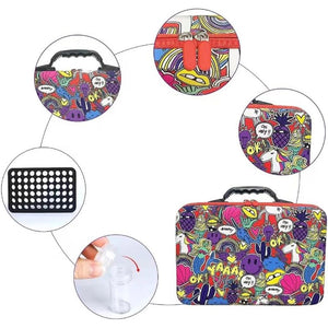 Diamond Painting Straatkunst Etui met 60 Potjes