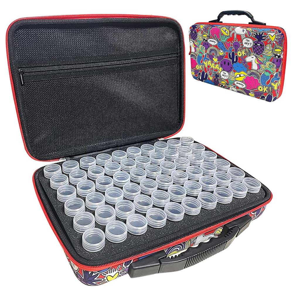 Etui Diamond Painting Straatkunst met 60 Potjes