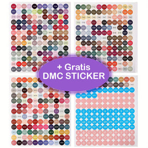 Lichtblauwe Diamond Painting Tas met 120 Potjes + Accessoires